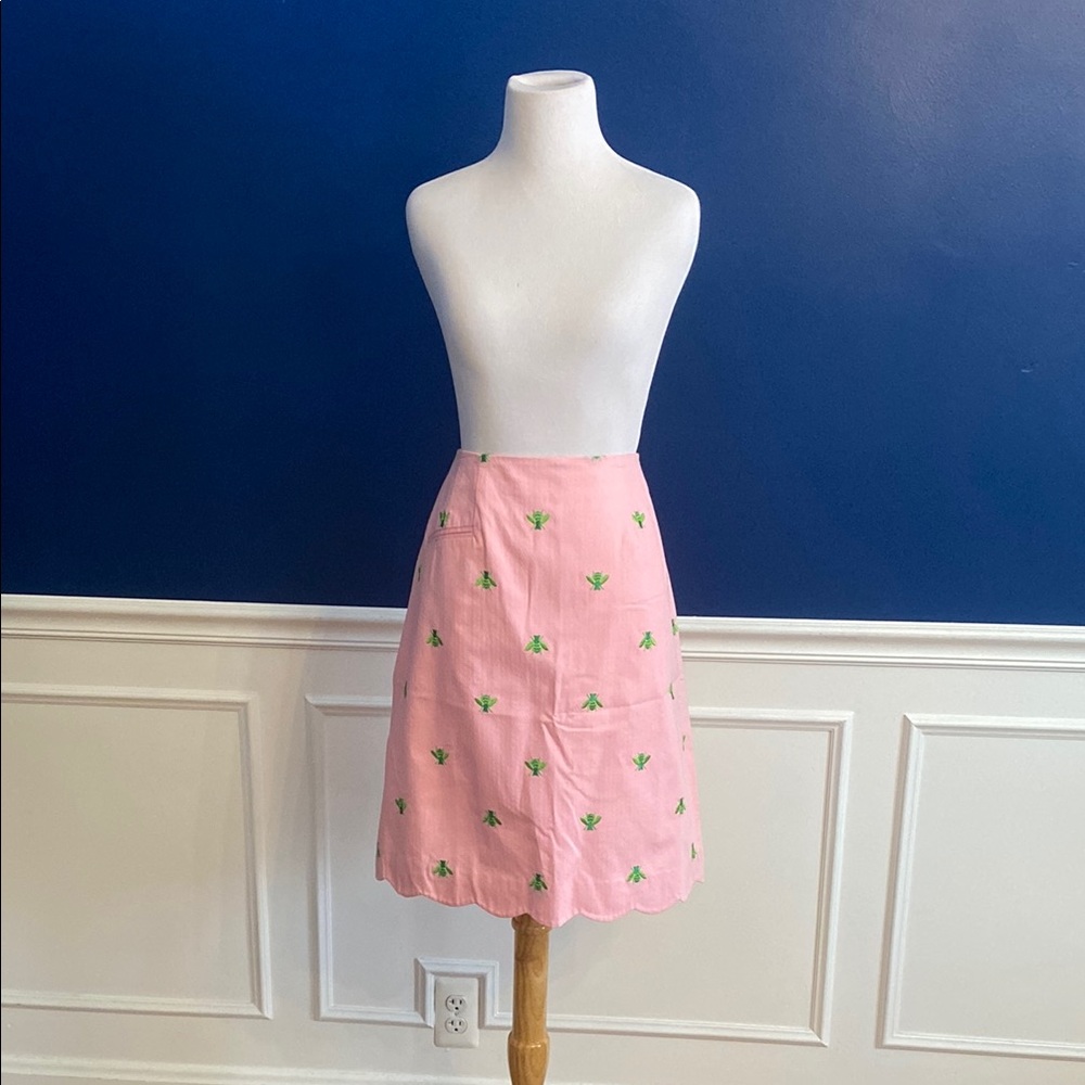 Lilly Pulitzer Pink and Green Skirt Knee-Length Casual